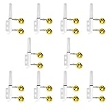 Fawyobs 10 Pcs LED Night Fishing Rod Tip Lights - Late Night Bite Indicators, Color-Changing Flashing Alarm Lights & Fluorescent Sticks (Strobe+Double Bell, Round Style)