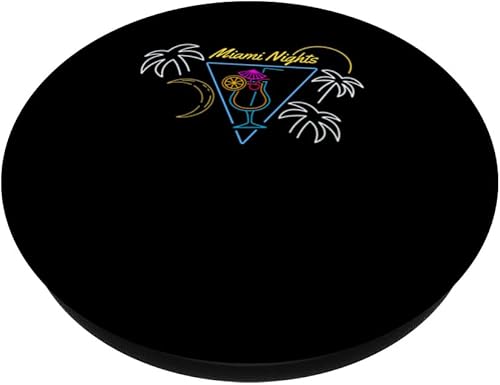 Miniatura 2 de Miami Nights  Florida USA American State  Miami Beach PopSockets Standard PopGrip