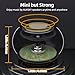 AUKSKY 2Pack Portable Mini Speakers, Bluetooth Tiny Speakers,Wireless Micro Speaker for Phone/PC/Tablet, Rechargeable Battery, Built-in Microphone, Cute Mini Speaker with Strap to Carry, Black