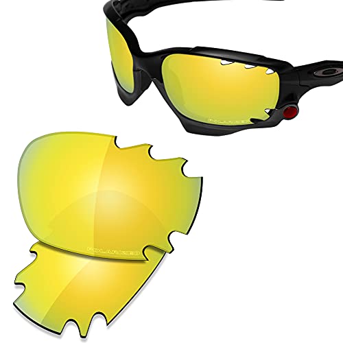 Image of SAUCER Premium Replacement Lenses & Rubber Kits for Oakley Jawbone Vented Racing Jacket (Low Bridge Fit) | UV400 Protection