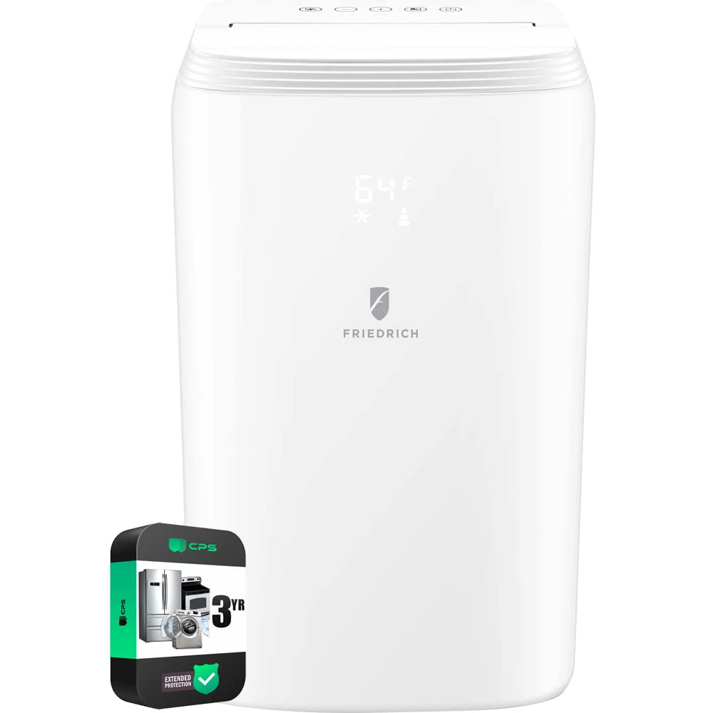 FriedrichZCP10SA ZoneAire Compact 10,000 BTU Air Conditioner, Dehumidifier, Fan Bundle with 3 YR CPS Enhanced Protection Pack