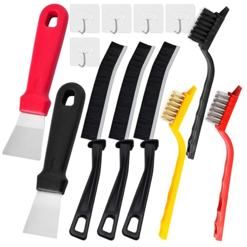 SHSMPXOY 13PCS Cepillo Limpieza Hogar Cepillo Juntas Limpieza Hogar Cepillo Limpia Juntas Cepillo de Limpieza de Ranuras Cleaning Brush Cepillo Alambre Raspador,para Limpiar Cocinas, Baños, Ventanas