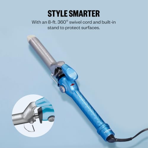 Image of BaBylissPRO Nano Titanium Spring Curling Iron, Professional Hair Wand, Tool for Stylists, Nano Titanium Technology for Tight Curls or Loose Waves