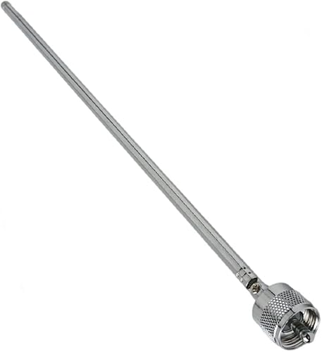 Miniatura 5 de Antena telescópica plegable UHF VHF 54  725 MHz, 6-Sección PL-259 UHF Conector macho Antena de mano Aeria para escáner compatible Transceptor Jamón