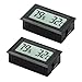 RUIZHI 2Pcs Mini Digital Thermomètre Hygromètre, LCD -50~70 ℃ 10% ~ 99% RH Température Humidité pour Reptile, Aquarium,Bureau