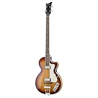 Inspired by the original 1960's club bass 30" short scale length Single cutaway for easy access to upper frets Centre block to improve sustain Fitted with two hofner 'staple-top' pickups