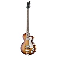 Inspired by the original 1960's club bass 30" short scale length Single cutaway for easy access to upper frets Centre block to improve sustain Fitted with two hofner 'staple-top' pickups