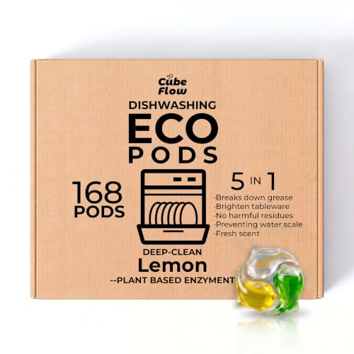 10 Best Plant-Based Dishwasher Pods That Clean Green and Pristine 10 ECO Dishwasher Pods with Glycerin & Enzymes (168 Count)