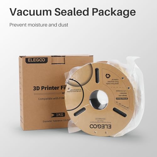 Image of ELEGOO PLA Filament 1.75mm Marble 1KG, 3D Printer Dimensional Accuracy + /- 0.02mm, 1kg Cardboard Spool (2.2lbs) Fits Most FDM 3D Printers