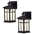 Motion Sensor Porch Lights Outdoor Waterproof,Dusk to Dawn Outdoor Wall Sconce Light Fixtures,Anti-Rust Exterior Lighting Fixtures Wall Mount for Patio,Front Door,Yard,Garage,Matte Black,2 Pack