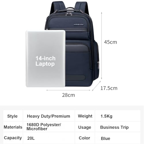 Image of Arctic Hunter Premium Backpack with Shockproof Laptop Compartment 20L Heavy Duty Padded 1680D Polyester Multiple Pockets Smart Organizer Water /Scratch Resistant