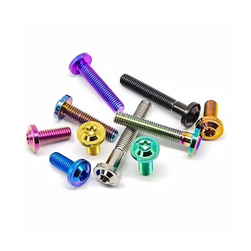 1pc �`�^���{���g M4 M5 M6 M8 �C���i�[�g���N�X�t�����W���b�V���[�w�b�h�J���t���� Ti �{���g�l�W���]�ԃ��[�^�[�ύX�h���b�v�V�b�s���O(Rainbow,M4X12)