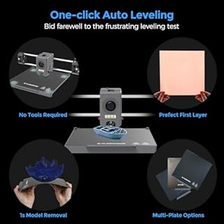 FLASHFORGE Adventurer 5M 3D Printer,600mm/s Max High-Speed FDM 3D Printers with Fully Auto Leveling, 280°C Direct Extruder with Quick Detachable Nozzle, Effective Cooling, Core XY Structure