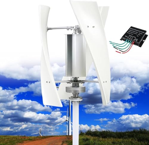 Kits De Generadores De Turbina Eólica Vertical De 14000 W para Uso Doméstico: Controlador Mppt Silencioso De Levitación Magnética De Alta Eficiencia con Aspas para Vehículos Recreativos/Camp