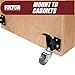 Workbench Caster kit 4 Heavy Duty Retractable Casters with Urethane Wheels Designed to Lift & Lower Workbenches Machinery & Tables 840 lb Total Weight Capacity