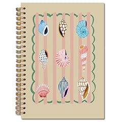 white Striped Beach Notebook
