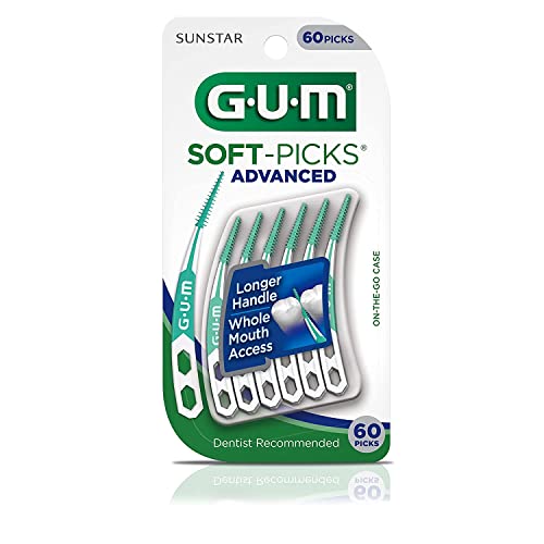 GUM Soft-Picks Advanced, 60 Count (Pack of 4)