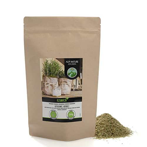 Romero seco (250g), 100% puro y natural para mezclas de especias y té de romero