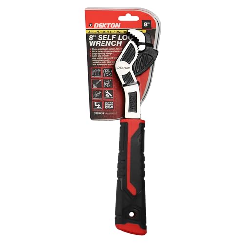 Dekton Sum Self Locking Wrench 8"-Three-Sided Tooth Pattern Coverage| Not Easy to Slip| Strong Clamping| Applicable to Variety of Nuts & Screw| Large Opening Design, Range: 7-43mm| Fast Self-Locking 2 Dekton Sum Self Locking Wrench 8"-Three-Sided Tooth Pattern Coverage| Not Easy to Slip| Strong Clamping| Applicable to Variety of Nuts & Screw| Large Opening Design, Range: 7-43mm| Fast Self-Locking - Image 2