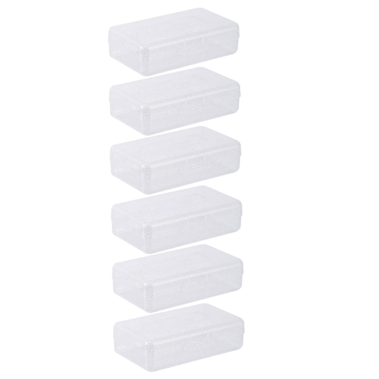 Astuccio Scuola Trasparente in Plastica Pp 6 Pezzi, Pencil Box | Contenitore per Penne Impilabile, Stationery Organizer per Back To School Party
