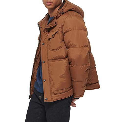 Image of Levi's Men's Performance Hooded Puffer Trucker Jacket (Regular & Big & Tall Sizes)
