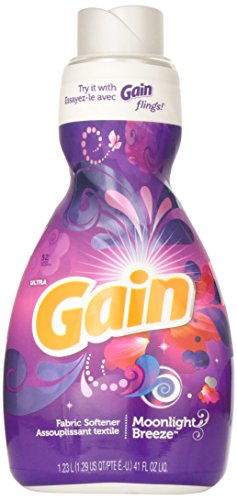 ULTRA GAIN FABRIC SOFTENER, MOONLIGHT BREEZE 52 LOADS