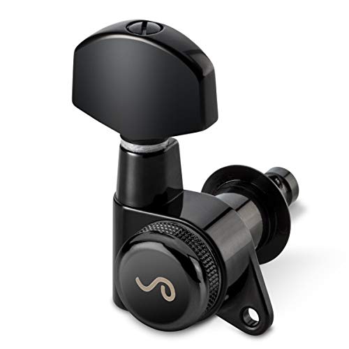Schaller »M6 135 LOCKING MACHINE HEADS – BLACKCHROME – 3L/3R – LARGE METAL – 19.5mm LOCKING POST« Mécaniques pour… - Les Beatles, Paul McCartney, John Lennon, RIngo Starr, George Harrison Schaller »M6 135 LOCKING MACHINE HEADS - BLACKCHROME - 3L/3R - LARGE METAL - 19.5mm LOCKING POST« Mécaniques pour…