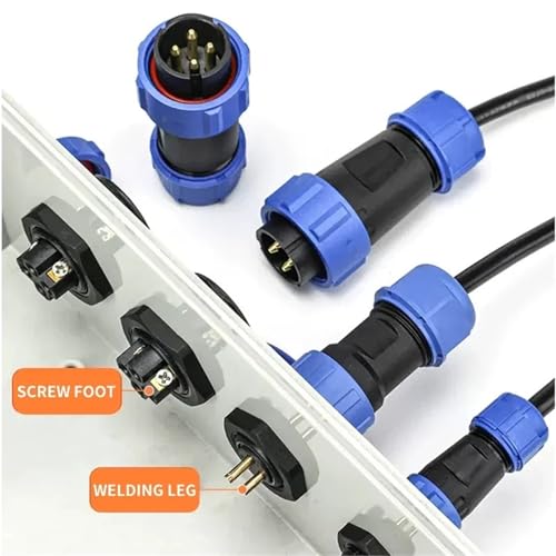 Conector de cableado SP21 para iluminación exterior e industria marina 6