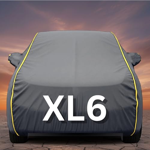 Image of Premium Grey Series 100% Waterproof Car Body Cover for Xl6 Cover (All Models) with Mirror Pockets | Triple Stitched, Elastic, Custom Fit, Heat Resistant, Anti-Dust, All-Weather Cover