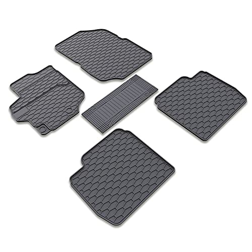 Tapis de sol en caoutchouc gris FM-1031 universel accessoires auto habitacle