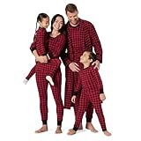 Amazon Essentials Ensembles de Pyjamas de Noël Assortis pour la Famille Homme, Carreau Bu...