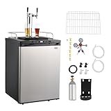 VEVOR Beer Kegerator, Dual Tap Home Draft Beer Dispenser for...