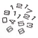 Darice 30020688 DIY Black Metal Numbers in Eurostile Font Clock Numbers