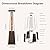 EAST OAK Pyramid Patio Heater, 48,000 BTU Outdoor Patio Heater, Quartz Glass Tube Propane Heater, Triple Protection System, With Wheels, Outdoor Heater for Commercial & Residential, Bronze