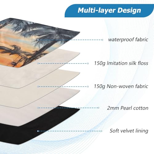 Funda para portátil con diseño de palmeras para laptops 13-14 pulgadas miniatura 4