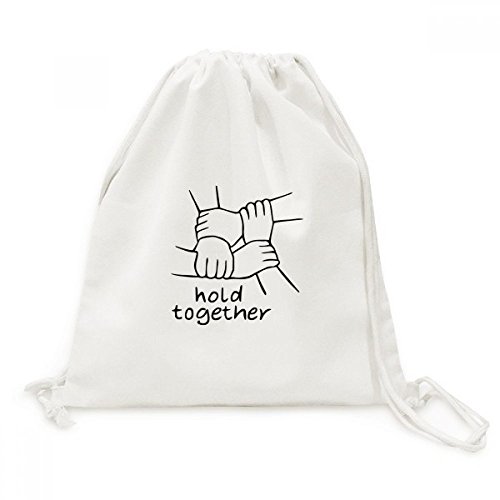 Toile Drawstring Backpack Voyage Sacs Shopping léger avec cordon de serrage robuste