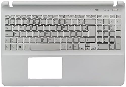 New Laptop Brazil/BR Keyboard for Sony Vaio SVF15 FIT15 SVF151 SVF152 SVF153 SVF1541 SVF15E with Palmrest Upper Cover Case White
