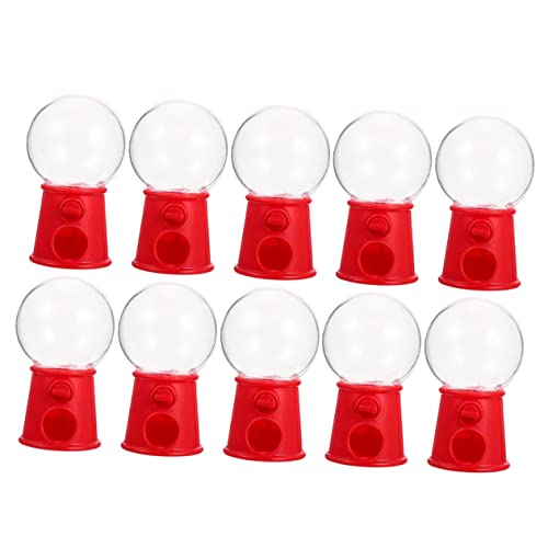 LABRIMP 10Pcs Mini Gumball Machine Candy Dispenser Fun Coin Bank for Portable Vending Machine for Sweets Easy to Use Safe Materials Enhances Creativity and Coordination