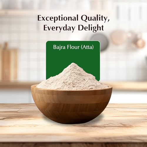 Image of Amazon Brand - Vedaka Bajra Flour | 1 Kg | Millet Flour | Atta