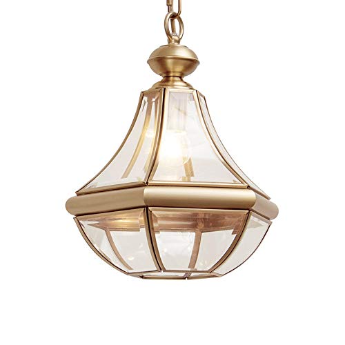 Lanterne suspension cuivre luminaire étanche balcon couloir cuisine downlight