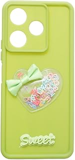 جراب حماية خلفي من السيليكون، تصميم لطيف خاص بموبايل شاومي ريدمي 13، لون أخضر