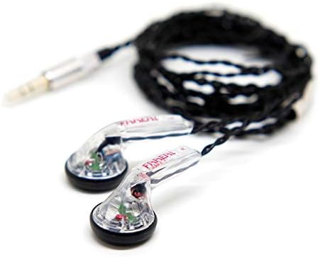 Snow-Lotus 1.0/1.0+ HiFi Earphone 64 Ohm DIY Heavy Bass Sound Quality Music Earphones DJ Earphones (Snow-Lotus 1.0, Transparent)