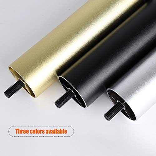 Patas de metal para muebles ajustables doradas de 8 cm, juego de 4 patas de sofá de diseño triangular 4