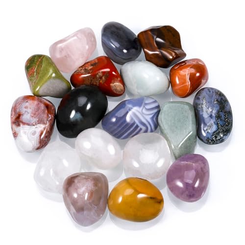 Huiguli Juego de Piedras y Cristales Curativos, Piedras en Bruto