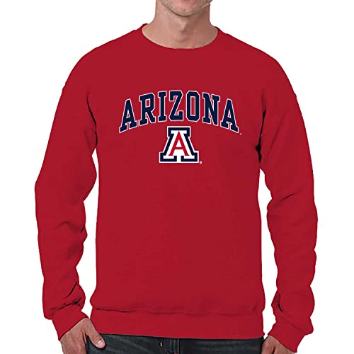 Image of NCAA College Sweatshirt Fleece Crewneck Pullover for Men and Women | Officially licensed NCAA college gameday crewneck pullover - 9 oz fleece lined sweatshirt with arch and logo design