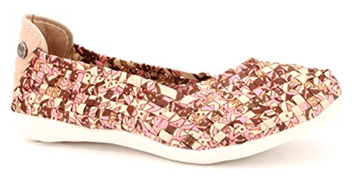 Bernie Mev Women's Catwalk Flat Balerina con Planta de Memory Foam, Suela Ultra Ligero, Cada Dia...