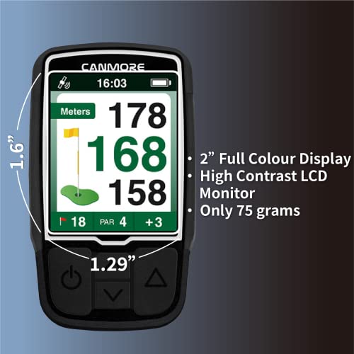 CANMORE HG200 GPS para Golf - Pantalla a Todo Color Resistente al Agua con más de 41.000 Datos Esenciales de Campos de Golf y Hoja de puntuación - Campos gratuitos en Todo el Mundo, Negro - imagen 4