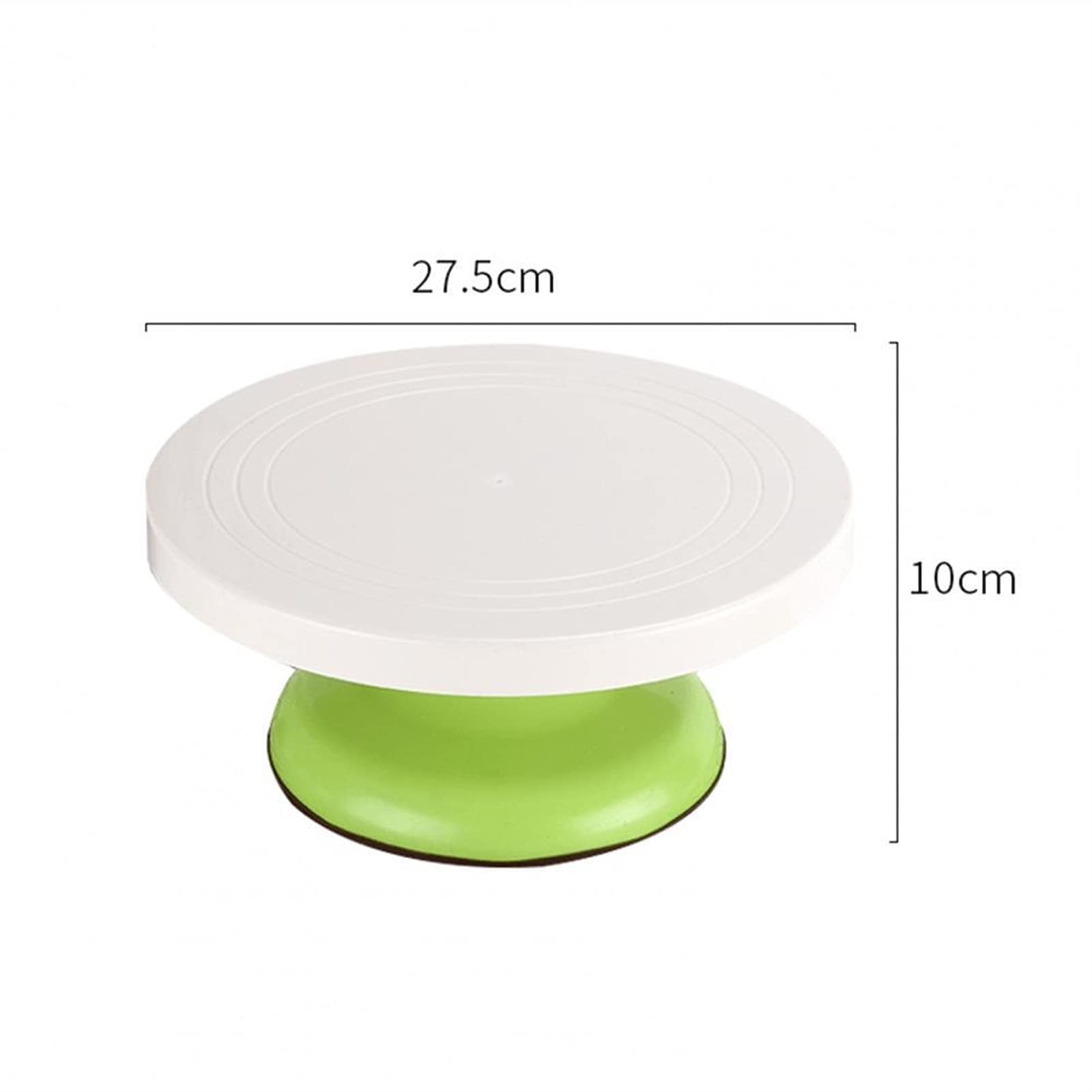 Tortenplatte Drehbar Leichter ausgezeichneter Kuchen-Stand Kleine Runde Dekorieren Drehteller 4 Farben Kuchen drehbarer Ständer für Zuhause (27,5 cm x 10 cm) Kuchen dekorieren Verbrauchsmaterial Kit