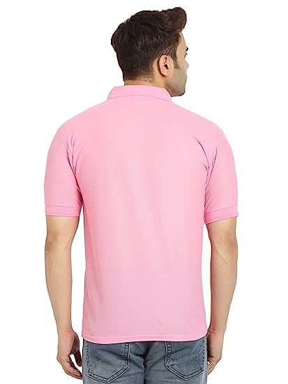 Image of KEOTI Poly Cotton(Mattey) Collar Neck Half Sleeves Tshirt for Men & Boys (Pack of 3), Plain-Regular Fit, Casual Wear, Polo Tees for Daily Use Stylish Comfortable Men's T-Shirt