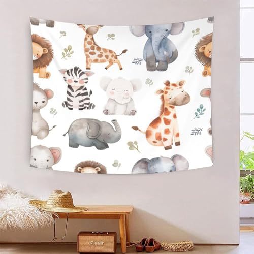 Tapisserie murale girafe 3D pour transformer l'ambiance d'une chambre à coucher